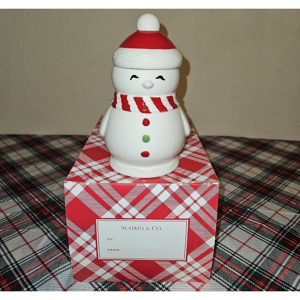 Slatkin & Co. Snowman Cinnamon Stick Scented Candle & Decorative Jar